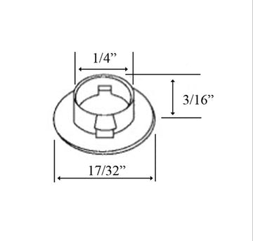 National Bushing, 1/4 I.D. , Nylon Grommet ( Nylinder ) - 26595